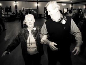 A couple dancing at the Billerica Senior Citizens Sweetheart Dance